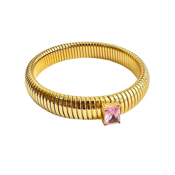 Jewelry - 18k Gold Plated Bracelet/Bangle - Pink💖